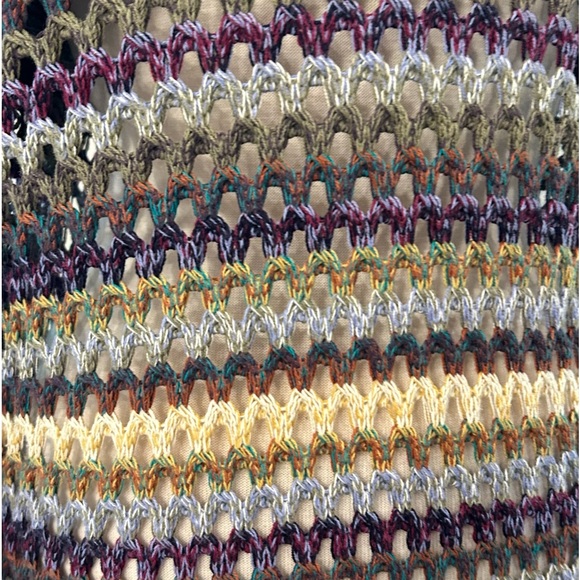 Soft Surroundings albi crochet knit long open front sweater medium - Picture 8 of 13